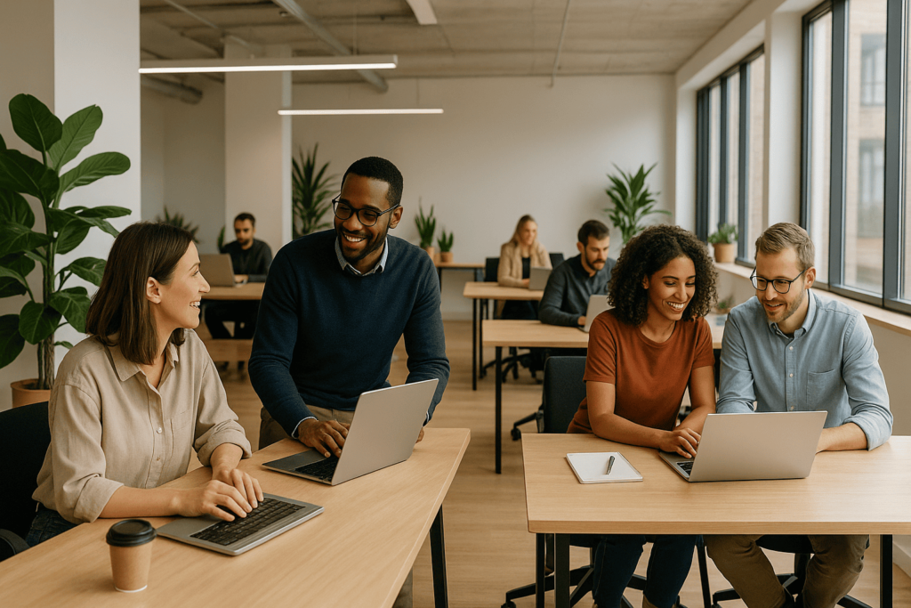 Espacios de trabajo que promueven la colaboración Cómo mejorar la relación entre tu equipo y aumentar su productividad